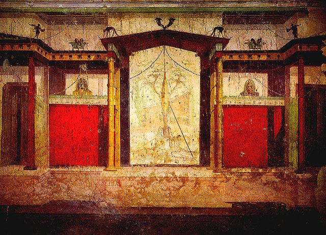 South Wall, Room of the Masks, House of Augustus