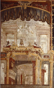 Detail of fresco from the Palaestra, Herculaneum. Photograph copyright Pedicini, 2007.